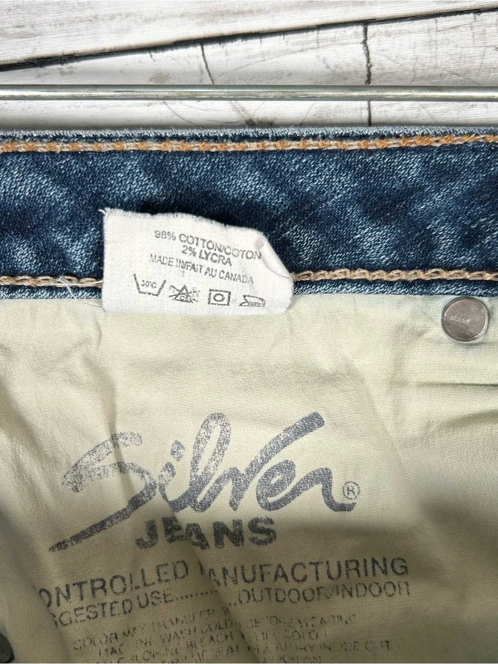 Silver Jeans Co Y2K Low Rise Bootcut Jeans 32x28.5 Blue L13728TRU
